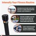 Body Sport Weighted Bars, Weight Lifting Bars for Strength Training and Sculpting, 15-Pound
