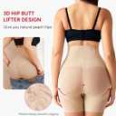 Nebility Shapewear Tummy Control High Waisted Butt Lifting Panties Body Shaper Shapewear Shorts Thigh Slimmer (Beige, M)