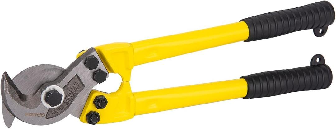 18in Cable Cutter Heavy Duty Wire Rope Cutter, Wire Cable Cutter for Aluminum Copper Wire Up to 125mm, Hardened Steel Wire Cutters