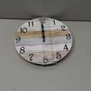 CHYLIN Wall Clock, Silent Non Ticking Battery Operated, Rustic Coastal Country Clock Decorative for Bathroom Kitchen Bedroom 8