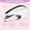 Mini Handheld Sewing Machine for Beginners, Easy to Use, Fast Stitching Perfect for Clothes, Fabrics, and Quick Home Repairs for Mom Birthday Valentine's Day and Christmas (Black)