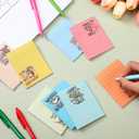 Eersida 24 Sets/48 Pcs Valentines Day Employee Appreciation Gifts Bulk Funny Animals Sticky Notes 30 Sheets of Each and 24 Pens with Organza Bags Back to School Gifts for Office Teacher Students