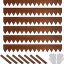 Worth Garden 6 Pack Pre-Rusted Cor-Ten Steel Landscape Edging - 40" L x 5.5" H Each (20ft Total) - No-Dig Hammer-in Heavy Duty 14-Gauge Metal Border w/ 7 Clips & Gloves - Edge for Lawn Yard