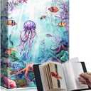 RMJKXQZG Cute 4x6 photo albums 60 Pockets 120 Photos with Strong Elastic Band, Acid-free, Moisture-proof and Dust-proof for Photo Albums 4x6 Pictures for Baby Women, Underwater World