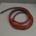 Flexible Quarter Round Molding, Peel and Stick Rubber Trim Molding, 118Inch, Gray