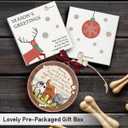 Dog Christmas Ornaments 2025 - Dog Ornaments for Christmas Tree, Wooden Pet Ornament Gift for Dogs Owners - Dogs Mom Gifts for Women, Men, Family, Friends