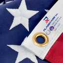 American Flag Durable Nylon 3x5 Ft Outdoor Heavy Duty, Made in USA American Flags ,Longest Lasting Non Fading American Flags for Outside 3x5,Waterproof Embroidered American Flag, All Weather US Flags Use Outdoor High Wind,Tear Proof America Flag Sewn Stripes and Embroidered Stars