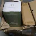 Clara Clark Bathroom Accessories Set - Bathroom Set, Bathroom Sets with Shower Curtain and Rugs, Shower Curtain Set with Bathroom Trash Can - Black - 22PC