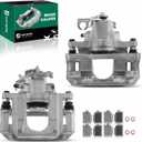 Set of 2 Rear Brake Caliper Assembly Compatible with Chrysler Town & Country Dodge Grand Caravan Volkswagen Routan (Rear Driver and Passenger Side)
