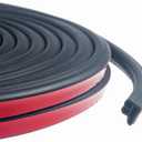 Universal Car Weather Stripping, Self-Adhesive Auto Door Rubber Seal Strip, Engine & Window Noise Insulation (47/100" x 2/5" x 33 Feet)