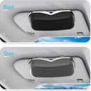 Sunglass Holder for Car Visor Clip, Vehicle Visor Accessories Sunglass Holder, Visor Accessories Sunglasses Holder for Car and Truck to Place Sunglass (Black)