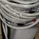 100 FT x 1/2" Retractable Garden Hose Reel by HOZEREEL, Decorative Outdoor Garden Hose Reels - Automatic Self Retract Wall Mount Hose Reel Enclosed Storage, Any Length Lock, 10 Pattern Nozzle-Grey