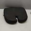 Seat Cushion - Memory Foam Chair Cushion for Tailbone Pain Relief - Ergonomic Support for Coccyx, Sciatica & Butt - Office, Desk & Gaming Chair, Car Seat, Wheelchair, Black Suede