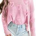 CURBODO Womens Fashion 2026 Champagne Please Graphic Long Sleeve Pullover Sweater Loose Crewneck Knitted Sweatshirt Tops (Small, Black)