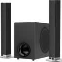 MZEIBO Sound Bar with Subwoofer,120W Soundbar for Smart TV Surround Sound Home Theater System Bluetooth 5.3 Audio Compatible with ARC, AUX, Optical