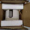 Mud Pie 41220001 Stoneware Sponge Holder, 3 1/2" x 3 1/2", Brown and White