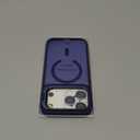 for iPhone 17 Pro Max Case, Fits MagSafe, with Built-in Camera Ring Stand & Lens Protector, Slim Translucent Matte Military-Grade Drop Protection Magnetic Cover, Deep Blue