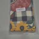 DLZDN Fall Football Welcome Garden Flag Thanksgiving Sunflower Garden Flag Autumn Sports Game Day Yard Flag 12×18 Inch Double Sided Vertical Buffalo Plaid Farmhouse Yard Seasonal Holiday Outdoor Decor