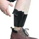 CREATRILL Ankle Holster with Padding for Concealed Carry with Elastic Secure Strap Pistol Concealment for Women Men Fits for Small to Medium Frame Pistols and Revolvor, Black (Classical)