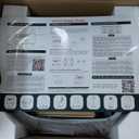 Open-Top Self Cleaning Litter Box, Automatic Litter Box with Dual Safety Sensors, Anti-Pinch Protection, Large Capacity, APP Control, White-Grey