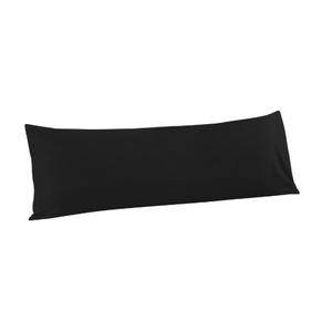 100% Brushed Microfiber Body Pillow Cover, Ultra Soft and Cozy Full Body Pillowcase for Adults, 20" x 54", Black (Not Include Body Pillow)