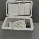 Mini Fridge for Bedroom, 6L/8 Cans Skincare Fridge Portable Small Refrigerator, Cooler and Warmer Compact Refrigerator for Skin Care Makeup, Office Dorm and Car, Includes Home Plug & 12V Car Charger (gray)