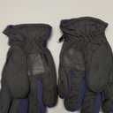 Bencailor 1 Pair Kids Winter Gloves Waterproof Snow Ski Gloves Warm Windproof Adjustable Mittens for Boy Girl Outdoor (6-10 Years, Black, Gray, Dark Blue)