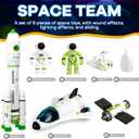 TOY Life Space Toy Rocket Toys for Kid Shuttle with Astronaut Spaceship Planet Stem with Christmas Spaces Station for Boy 3 4 5 6 7 8, Gift for Age 3+