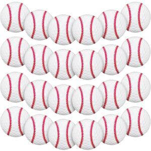 Hollowfly 24pcs Baseball Golf Balls Funny Cute Novelty Baseball Design with Stitching Pattern Golf Balls Gifts for Men Father's Day PGA Gifts