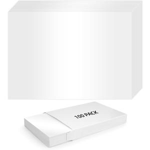 100 Pack White Shimmer Cardstock 5x7 Thick Pearl White Card Stock Paper 300 GSM 100 lb for Printing,Invitations, Wedding,Thank You Card,Photo Paper