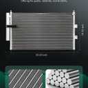 SCITOO Air Conditioning Automotive A/C Condenser Replacement for2006 2007 2008 2009 2010 2011 for Honda Civic Sedan 1.8L 2007-2011 for Honda Civic 2.0L 2006-2011 for Acura for CSX 2.0L