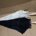 Beeveer 2 Pack Bride Groom Lace Parasol Umbrella Vintage Wedding Bridal Umbrella for Decoration Photo Tea Party Women's Clothing Wedding 1920s Party