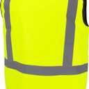 Radians SJV41B Unisex Class 2 High Visibility Reversible Insulated Safety Vest with Color Blocking, Green/Black, Size 2X (Yellow, XXL)