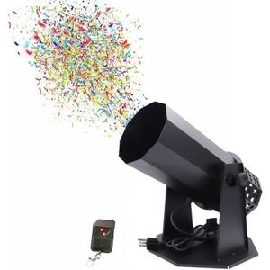 Professional Confetti Shooter, Remote Control Confetti Jet Machine, 16.4ft Confetti Machine for Wedding Party Club Bar Ceremony