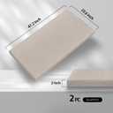 2 Pack Acoustic Panels 47.2"x23.6"x2" Soundproof Fiberglass Panels, Linen, 47.2" x 23.6"-2pcs
