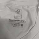 BAMBOO COOL Men's Undershirts V Neck, Moisture Wicking Soft T-Shirt, Stay Tucked Classic Fit, Tag-Free, 3-Pack (White, M)