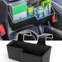 Savadicar JK Center Console Hanging Storage Box, Armrest Organizer Tray for 2011-2018 Jeep Wrangler JK JKU 2/4 Door, Interior Accessories, Patented Design, Black, 1 PCs