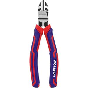 WORKPRO 6 Wire Cutters Heavy Duty CRV Steel, Diagonal Pliers for Cutting Wires Craft, Comfort Grip Handle
