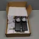 CEYMIO Glass Door Knobs for Interior Doors - Vintage Crystal Privacy Bedroom & Bathroom Door Knob with Lock - Diamond Cut Door Handle - Matte Black Finish (1 Pack 7 Inch Height)