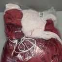 Wearable Heated Blanket with Sleeves, Electric Heated Robe with Foot Pockets, Electric Snuggie for Women, 6 Heating Levels & 1-4 Hours Timer, 50"x70" (Red)