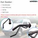 NOVAPARTS Fuel Gas Tank Filler Neck Tube Pipe for 1999 2000 2001 2002 2003 2004 Ford F250 Super Duty & F350 Super Duty Pickup (ONLY Midship tank With 8' bed Gasoline) F81Z9034NA FN786 SK577229