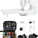 LoMoTive Sewing Machine for Beginners - Portable Electric Hand Mini Sewing Machine with Extension Table 12 Built-In Stitches with 2 Speed Foot Pedal Small Handheld Maquina de Coser Blue