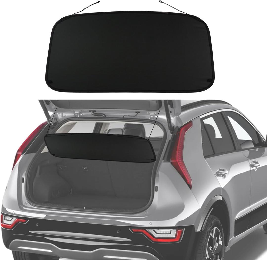 Cargo Cover for Kia NIRO Accessories & for NIRO Hybrid Accessories 2023 2024 2025 2026 Rear Black Trunk Shade Luggage Security Cover
