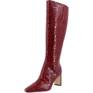 Sam Edelman Women's Sylvia Knee High Boot, Scarlet Cherry Wide Calf, 10