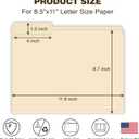 Manilla Folders 8.5 x 11 File Folders Letter Size Manila Folder with 1/3 Cut Tab 100 Pack Paper Folders for Office, School, Home, Business Filing Supplies Made in USA