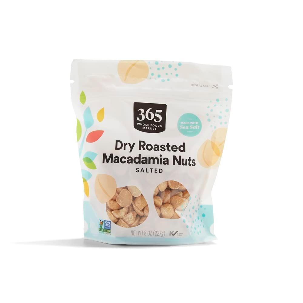 365 by Whole Foods Market, Roasted And Salted Macadamia Nuts, 8 Ounce (Best By: 08/19/2026)