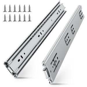 SLIDEWAY 200 Lbs Heavy Duty Drawer Slides 1 Pair 8 10 12 14 16 18 20 22 30 32 40 Inch Full Extension Ball Bearing Sliding Rails Cabinet Runners Tracks Tool Box Glides-36