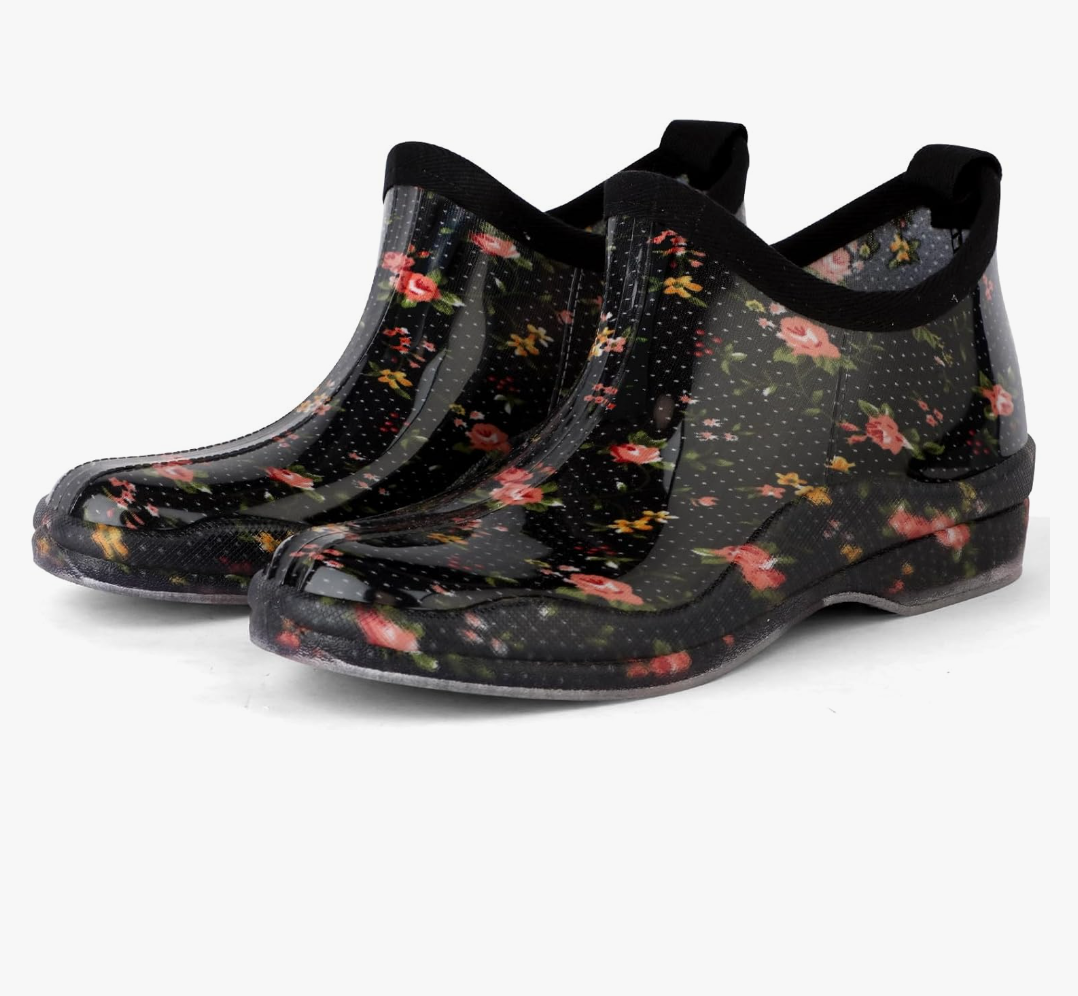 DaeRainy Womens Rain Boots Ankle Waterproof Garden Rainboot