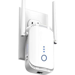 WiFi Extender Signal Booster for Home Whole House Coverage Up to 10,000 Sq.Ft, Long Range Internet Booster Extender | Plug & Play | Fits Any Standard Router | Banish WiFi Dead Zones for Good