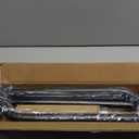 Gold Curtain Rod, Room Darkening Rods for Windows 28 to 48 Inches(2.3-4Ft), Wrap Around Curtain Rods, Heavy Duty Blackout Drapery, Modern Decorative Window Treatment Rod, Gold